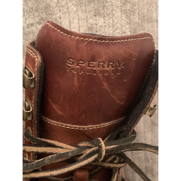 Sperry Top Sider Men’s 11 Brown Leather Waterproof Duck Boot main image 12